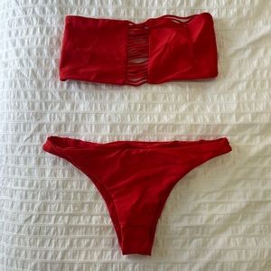 Mikoh Bikini Set Red size M (fits small)